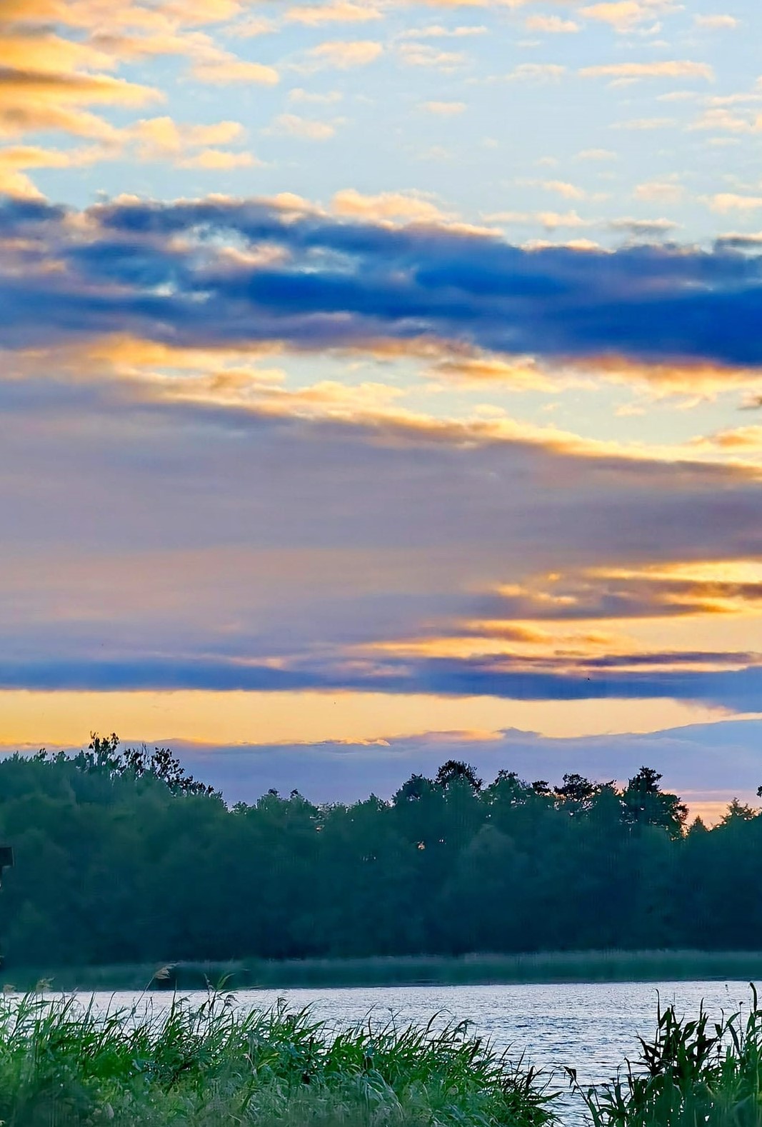 Sunset with lake view